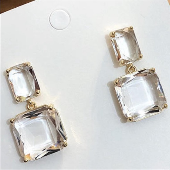 Jewelry - 💎 Square crystal earrings
